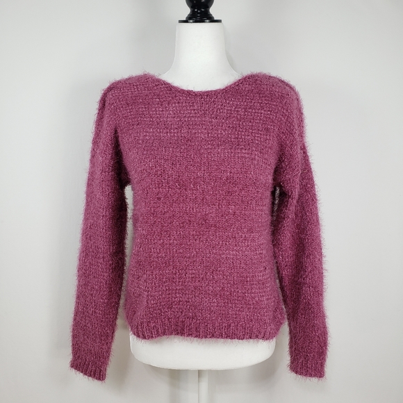 NWT- RaG POeTs Metropolitan Sweater in Maroon - Picture 3 of 7